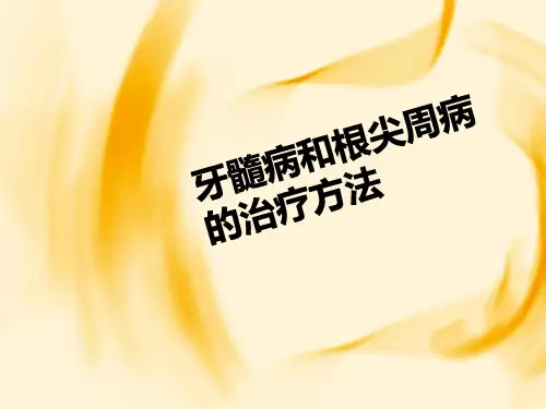 牙髓病和根尖周病的治疗方法