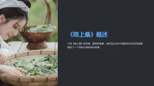 语文版七上《陌上桑》课件之一