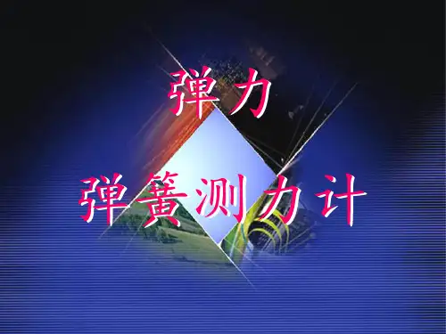 弹簧测力计PPT课件精选全文完整版