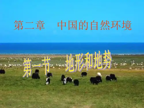 初中地理人教八年级上册第二章 中国的自然环境 第二章第一节地形和地势时PPT
