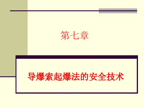 7.导爆索起爆法的安全技术ppt课件