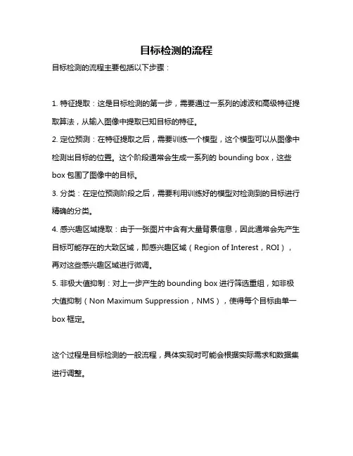 目标检测的流程