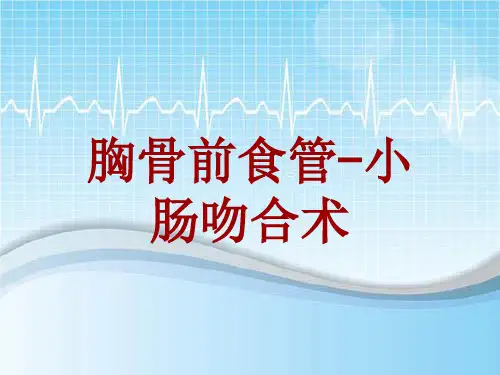 手术讲解模板：胸骨前食管-小肠吻合术