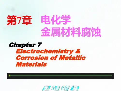 分析化学-第七章 电化学金属材料腐蚀