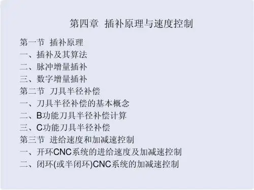 数控知识：插补原理与速度控制