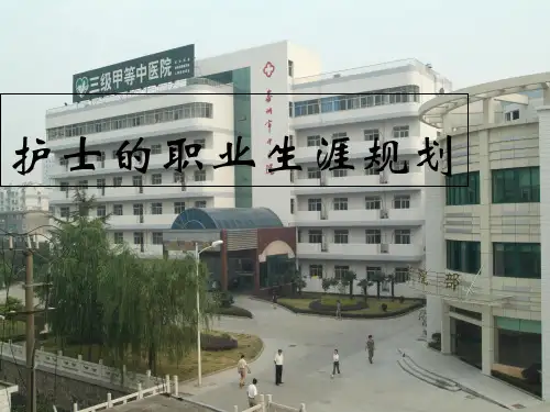 护士的职业生涯规划 PPT