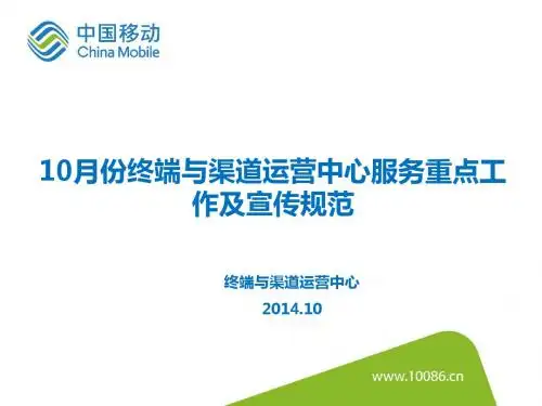 10月份终端与渠道运营中心宣传规范