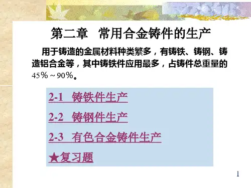 2-2常用合金铸件的生产