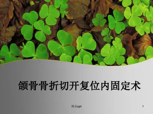 上下颌骨骨折PPT课件