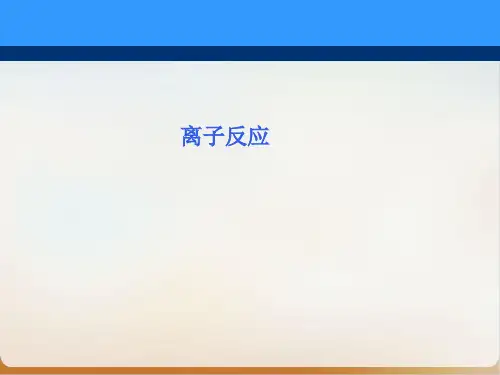 《离子反应》优秀课件人教