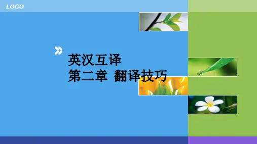 汉英翻译翻译技巧PPT课件