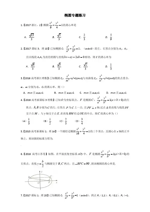 解析几何专题含答案