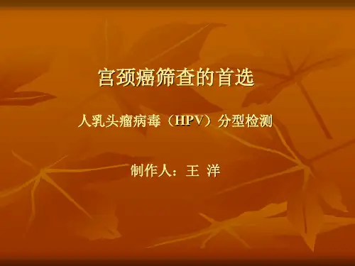 HPV分型的检测