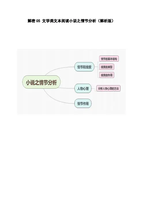 解密05 文学类文本阅读小说之情节分析(讲义)(解析版)