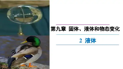 高中物理选修3-3  第九章  9.2 液体