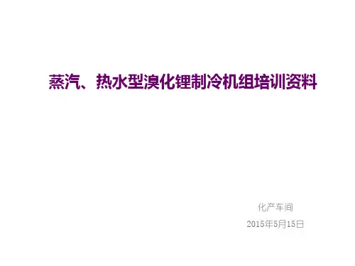 蒸汽溴化锂制冷机组培训