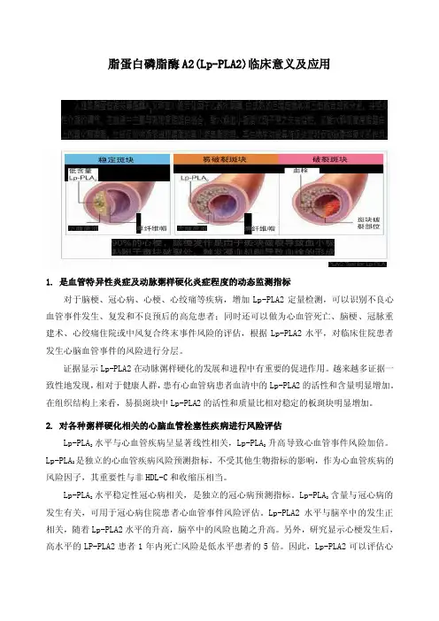 脂蛋白磷脂酶A2的临床意义