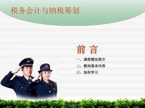 税务会计与纳税筹划之纳税工作流程(ppt 41页)