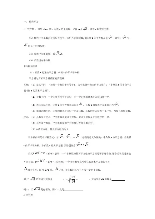 数的开方