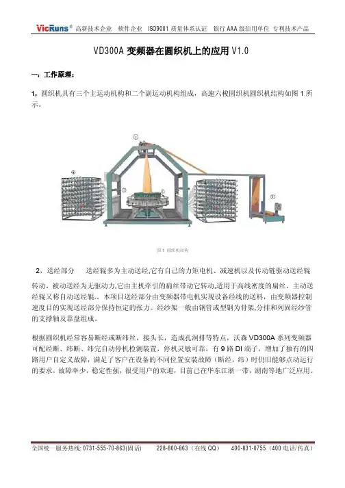 VD300A变频器在圆织机上的应用V1.0