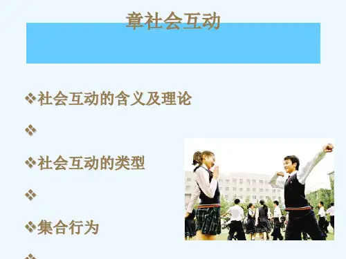 社会学概论第七章社会互动
