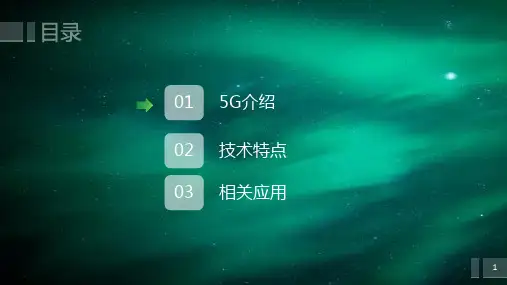 5G介绍及相关应用ppt课件