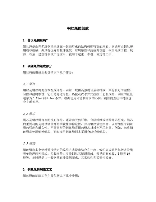 钢丝绳的组成