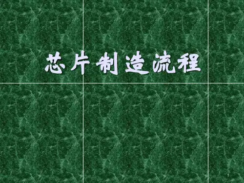 芯片制造基础知识ppt课件