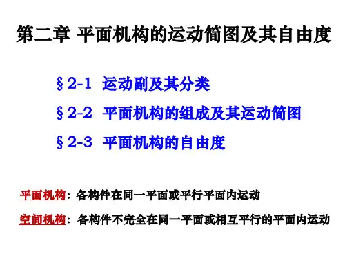 第二章 机构运动简图和自由度计算