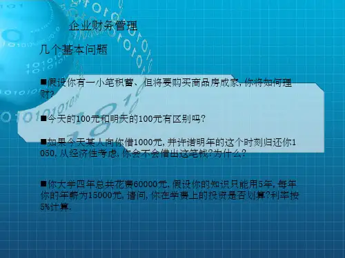 企业财务管理PPT课件