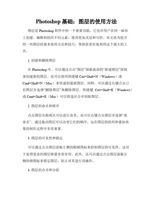 Photoshop基础 图层的使用方法