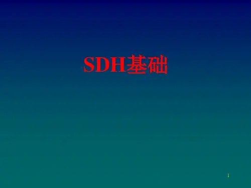 SDH基础知识精选PPT