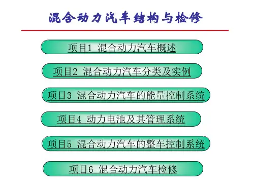 混合动力汽车结构与检修课件