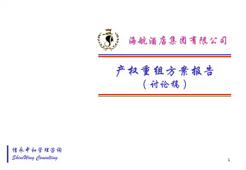 重组方案报告(第三稿)