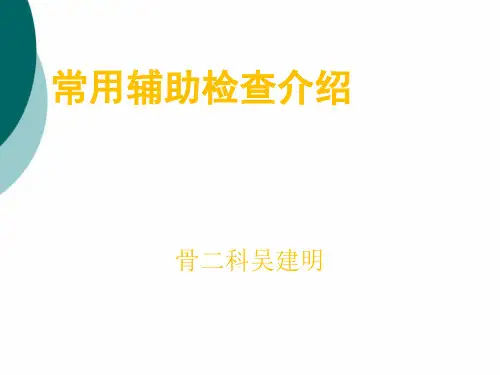 辅助检查PPT课件