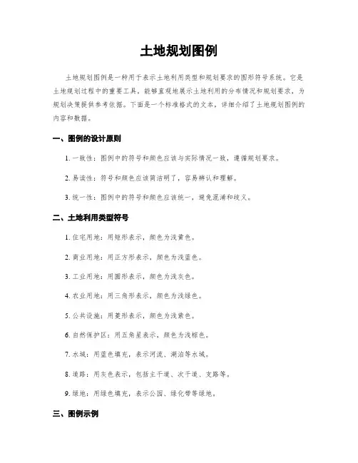土地规划图例