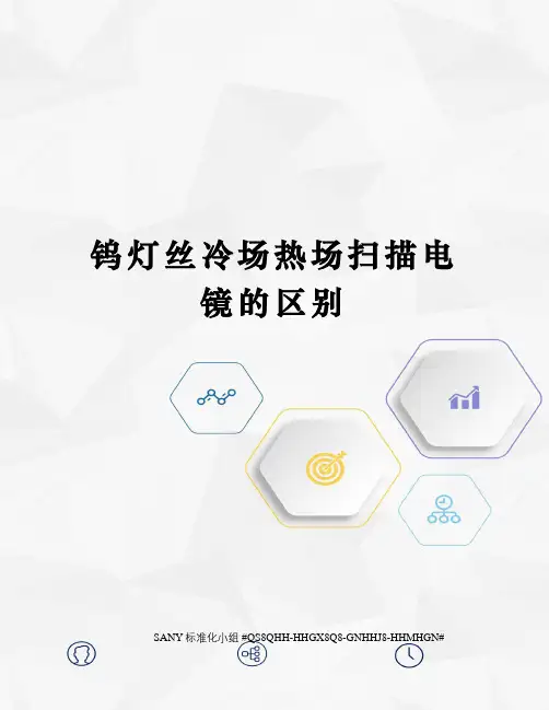 钨灯丝冷场热场扫描电镜的区别精修订