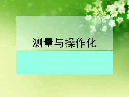 测量与操作化优秀课件 (2)