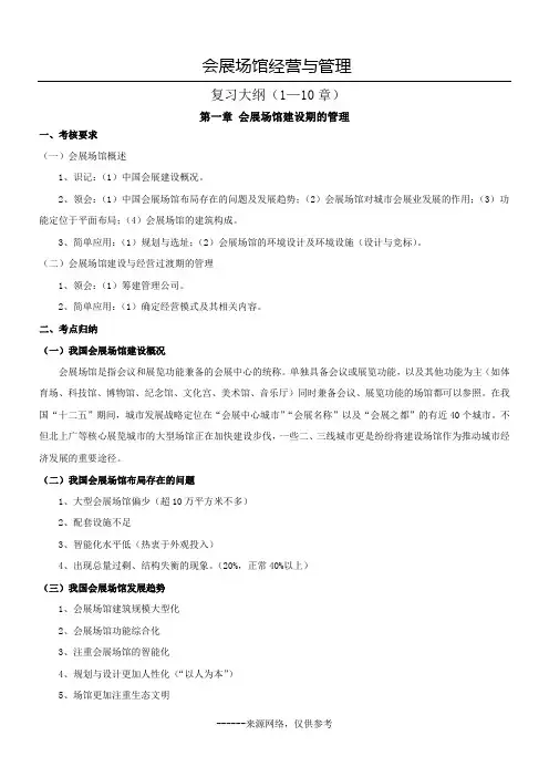 会展场馆经营与管理
