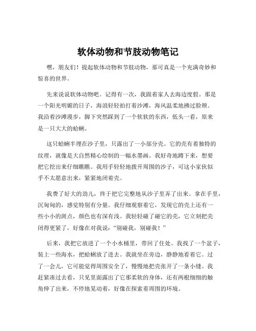 软体动物和节肢动物笔记