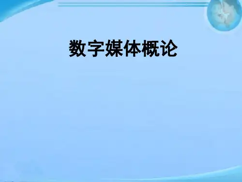 数字媒体艺术概论  ppt课件