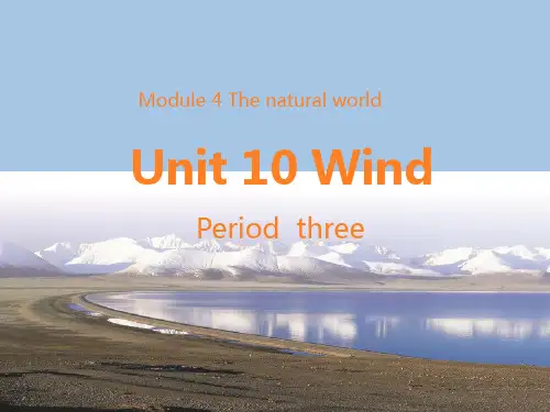 沪教版五年级上学期英语Unit 10 Wind 课件