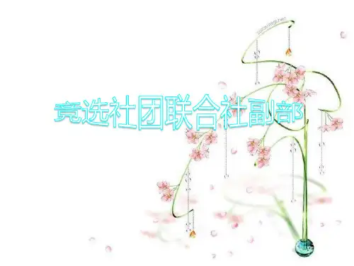 竞选PPT模板