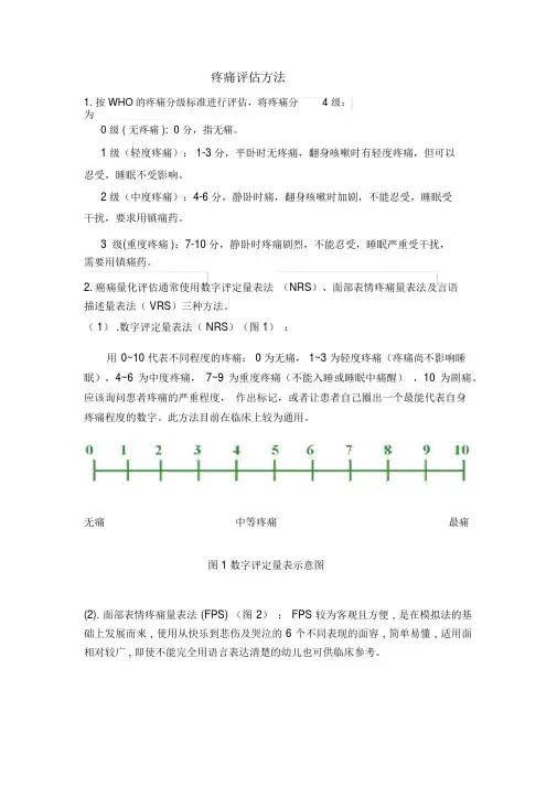 疼痛评估方法