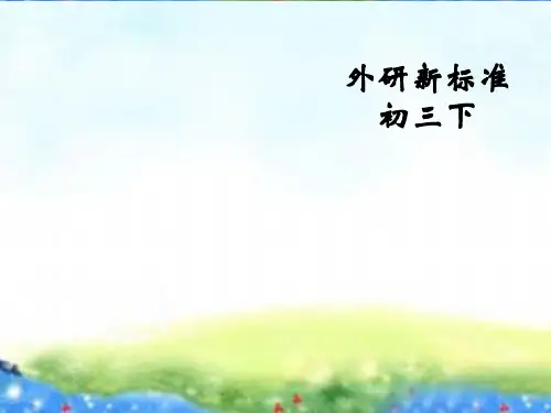 外研版初中英语九年级下册Module 2 Unit 1 It was great to see her again-课件