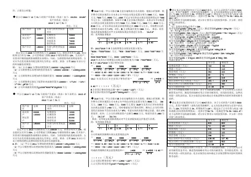 最新《企业集团财务管理》计算案例整理版(