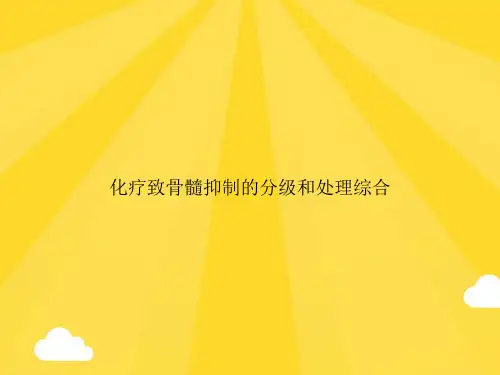 【精选】化疗致骨髓抑制的分级和处理综合PPT优秀资料