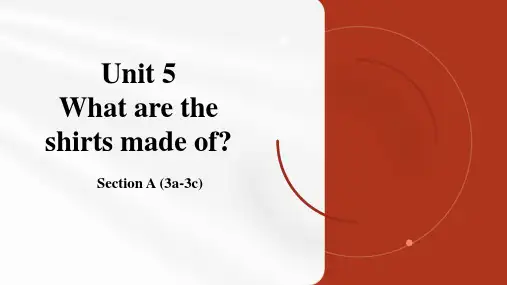 Unit 5 第2课时 (Section A 3a-3c)课件九年级英语全一册人教版