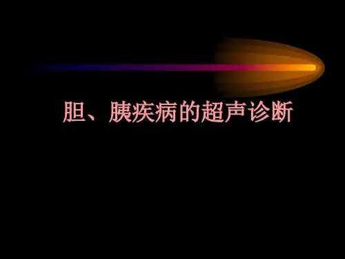 胆、胰及小器官超声诊断(本科)ppt【119页】
