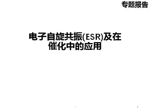 电子自旋共振(ESR)及在催化中的应用-专题报告PPT课件